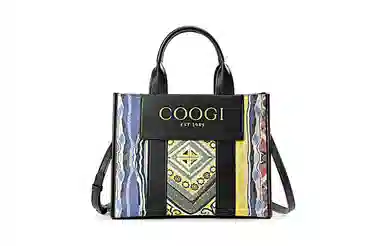 COOGI Sweater Pattern PU Tote