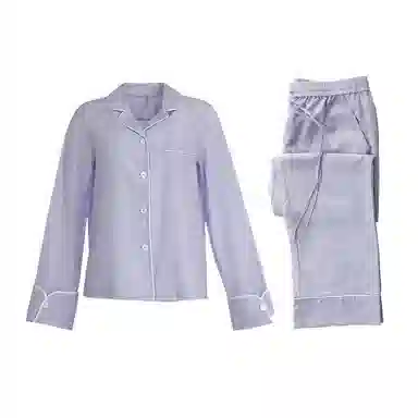 桑罗 新品桑蚕丝丝棉睡衣套装柔软透气亲肤自在秋冬可外穿 家居套装 女款