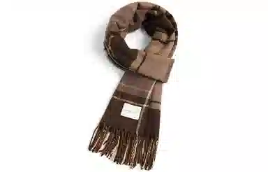 优幽兰 学生秋冬季圣诞简约潮流百搭时尚围脖加厚护脖子防风保暖简约休闲小众高级感闺蜜穿搭 绒线围巾披肩 男女同款情侣款