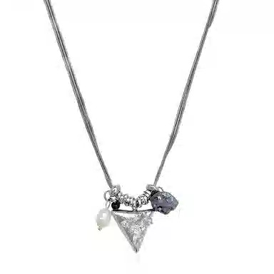 饰伴 小众设计多层三角 轻奢高级感 串珠甜酷风 项链 女款