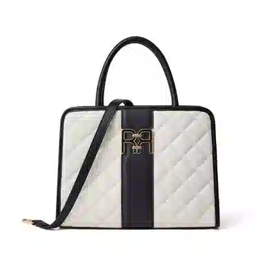 红蜻蜓 小香风通勤 牛皮 单肩斜挎手提包 常规 女款 白色