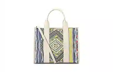 COOGI Sweater Pattern PU Tote
