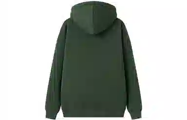 东鲸岁时记 纯色拉链宽松字母刺绣加绒开衫连帽卫衣 女款