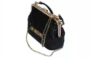 Love Moschino Logo PU Bag Black