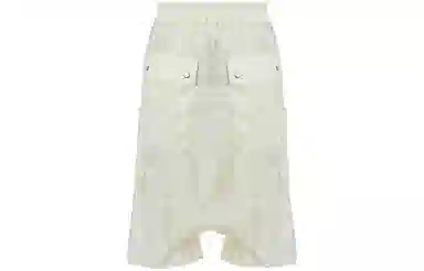 Rick Owens DRKSHDW White Shorts