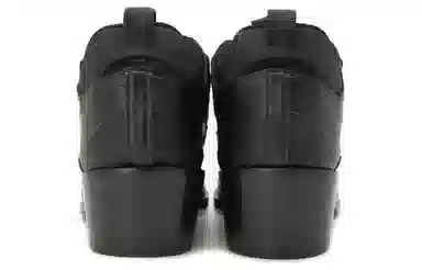 Burberry Leather Lace-Up Sneakers Black