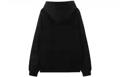 东鲸岁时记 纯色拉链宽松字母刺绣加绒开衫连帽卫衣 女款