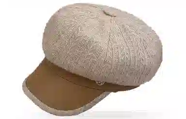 优幽兰 韩版显脸小 大头围防风防寒 加厚保暖针织帽护耳高级感 贝雷帽 女款