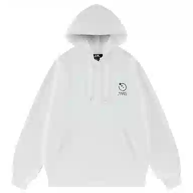 三体 文明符号系列 纯色多巴胺简约印花休闲百搭基础口袋宽松连帽套头重磅长袖卫衣 男女同款