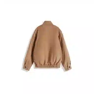 我是大卫 短款立领保暖休闲毛呢外套大衣 男女同款