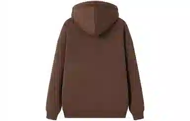 东鲸岁时记 纯色拉链宽松字母刺绣加绒开衫连帽卫衣 女款