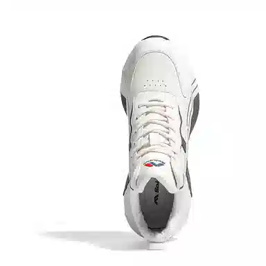 哥仑步 头层牛皮 厚底舒适 高帮 生活休闲鞋 男款 白灰