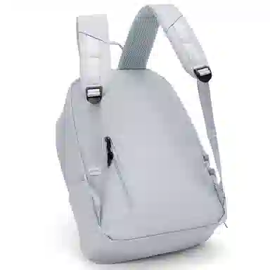 轻骑者 休闲大容量字母印花纯色初高中大学生上学通勤运动出游 织物 书包背包双肩包 男女同款情侣款 黑白色 韩版