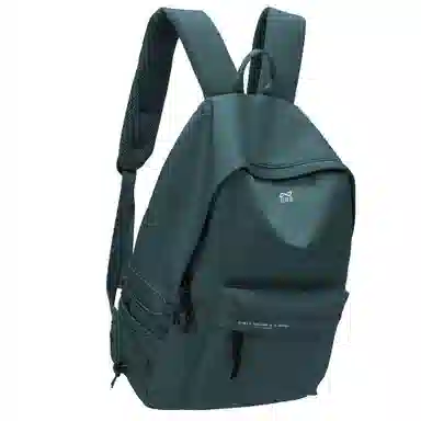 轻骑者 休闲大容量字母印花纯色初高中大学生上学通勤运动出游 织物 书包背包双肩包 男女同款情侣款 黑白色 韩版