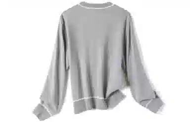 恒源祥 休闲纯色简约套头圆领毛衣 女款