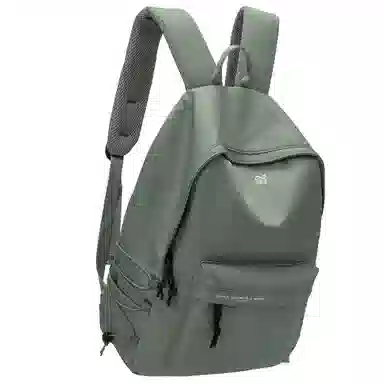 轻骑者 休闲大容量字母印花纯色初高中大学生上学通勤运动出游 织物 书包背包双肩包 男女同款情侣款 黑白色 韩版