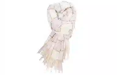 优幽兰 纯色线条设计感防风防寒护脖子 仿羊绒 绒线围巾 女款