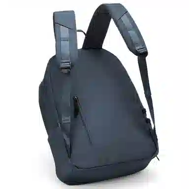 轻骑者 休闲大容量字母印花纯色初高中大学生上学通勤运动出游 织物 书包背包双肩包 男女同款情侣款 黑白色 韩版