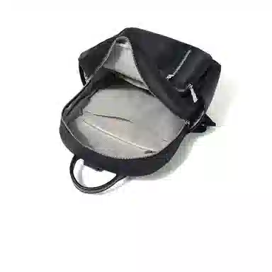 红蜻蜓 旅行背包大容量双肩包休闲女式双肩包 织物配超纤 女款 黑色