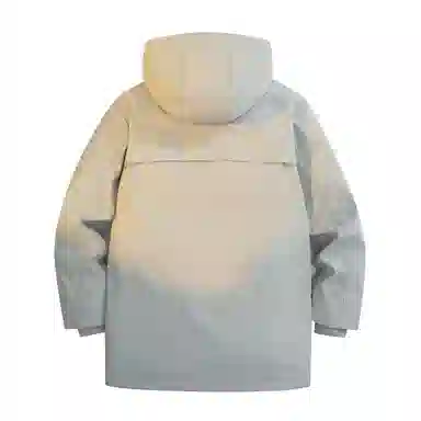 鸭鸭 简约舒适保暖连帽中长款工装口袋羽绒服 男款