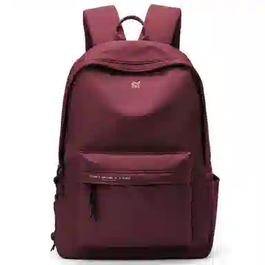 轻骑者 休闲大容量字母印花纯色初高中大学生上学通勤运动出游 织物 书包背包双肩包 男女同款情侣款 黑白色 韩版