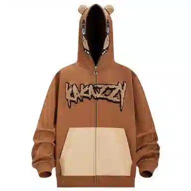 KAKAZZY Bear Hoodie Full Zip