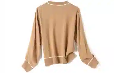 恒源祥 休闲纯色简约套头圆领毛衣 女款