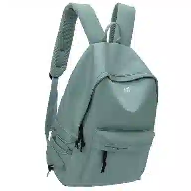 轻骑者 休闲大容量字母印花纯色初高中大学生上学通勤运动出游 织物 书包背包双肩包 男女同款情侣款 黑白色 韩版