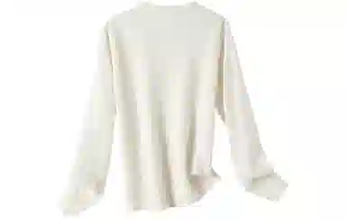 恒源祥 圆领纯色提花套头毛衣 女款