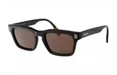 Burberry Irregular Acetate Sunglasses Tortoise
