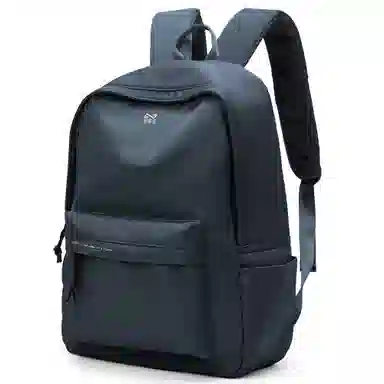 轻骑者 休闲大容量字母印花纯色初高中大学生上学通勤运动出游 织物 书包背包双肩包 男女同款情侣款 黑白色 韩版