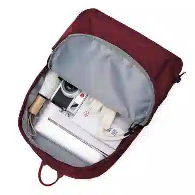 轻骑者 休闲大容量字母印花纯色初高中大学生上学通勤运动出游 织物 书包背包双肩包 男女同款情侣款 黑白色 韩版