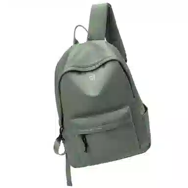 轻骑者 休闲大容量字母印花纯色初高中大学生上学通勤运动出游 织物 书包背包双肩包 男女同款情侣款 黑白色 韩版