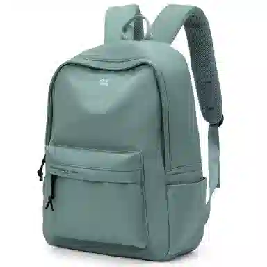 轻骑者 休闲大容量字母印花纯色初高中大学生上学通勤运动出游 织物 书包背包双肩包 男女同款情侣款 黑白色 韩版