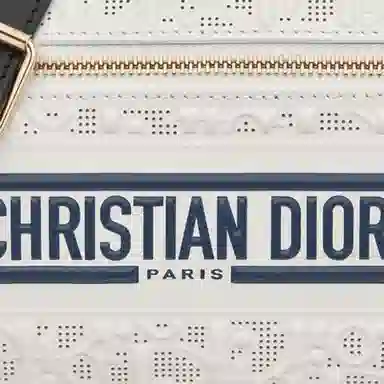 DIOR Vibe Bowling Bag White Blue