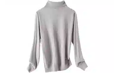 恒源祥 堆堆领纯色打底羊绒衫 女款