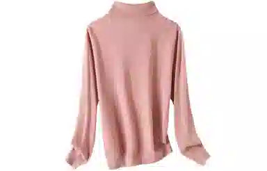 恒源祥 堆堆领纯色打底羊绒衫 女款