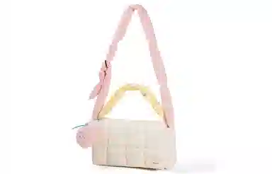 音魅  秋冬复古羽绒包百搭轻便豆腐包斜挎单肩小方包简约手提包女 布