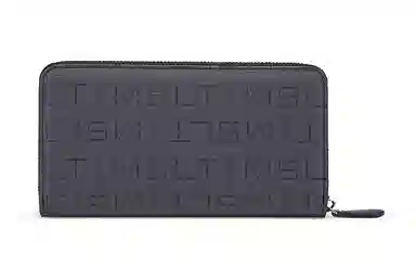 马莎兰缇 经典印花商务休闲出行夹层多卡位多钞位 超纤合成革 手拿包钱包卡包 常规 男款 深灰色