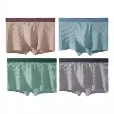 恒源祥 休闲舒适抑菌平角内裤 男款