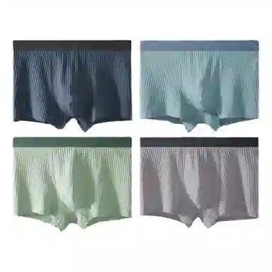 恒源祥 休闲舒适抑菌平角内裤 男款