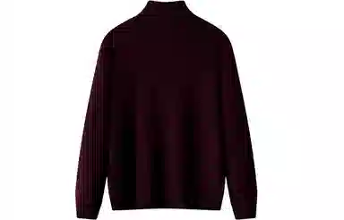 恒源祥 纯色保暖高领针织毛衣 男款