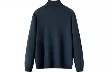 恒源祥 纯色保暖高领针织毛衣 男款