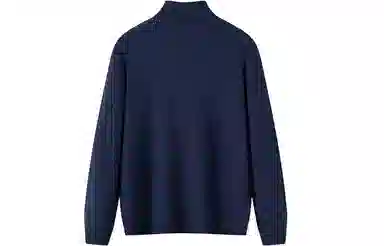 恒源祥 纯色保暖高领针织毛衣 男款