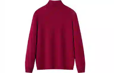 恒源祥 纯色保暖高领针织毛衣 男款