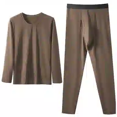 恒源祥 云感棉超柔秋衣秋裤保暖套装 男款