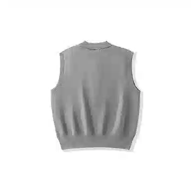 我是大卫 纯色无袖学院风马甲毛衣针织衫 男女同款