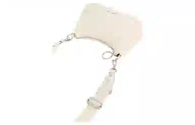 Charles & Keith Quilted Chain Shoulder Bag Milk White