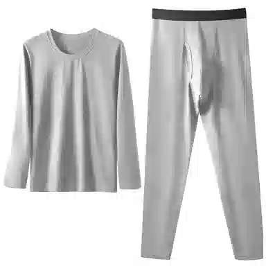 恒源祥 云感棉超柔秋衣秋裤保暖套装 男款