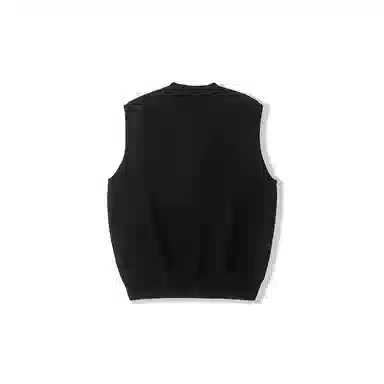 我是大卫 纯色无袖学院风马甲毛衣针织衫 男女同款